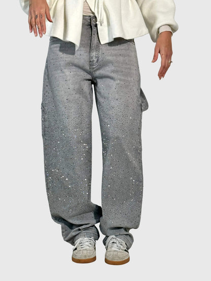 Women's Sparkle Diamond Denim Jeans
