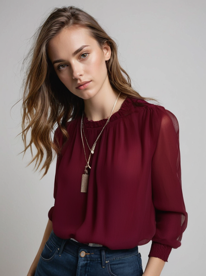 Women’s Elegant Ruffle Blouse