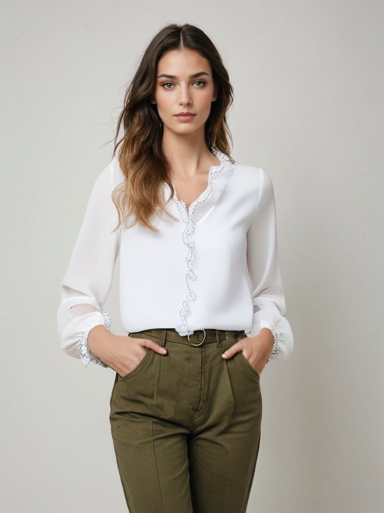 Women’s Elegant Ruffle Blouse