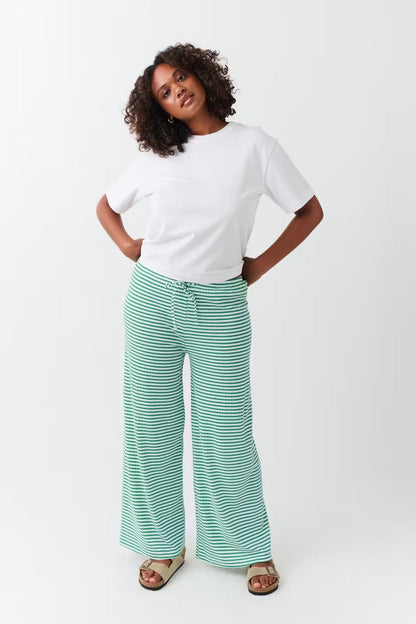 Women's Striped Relaxed Casual Trousers