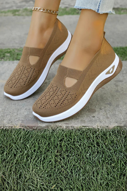 Women's Breathable Knit Slip-On Shoes