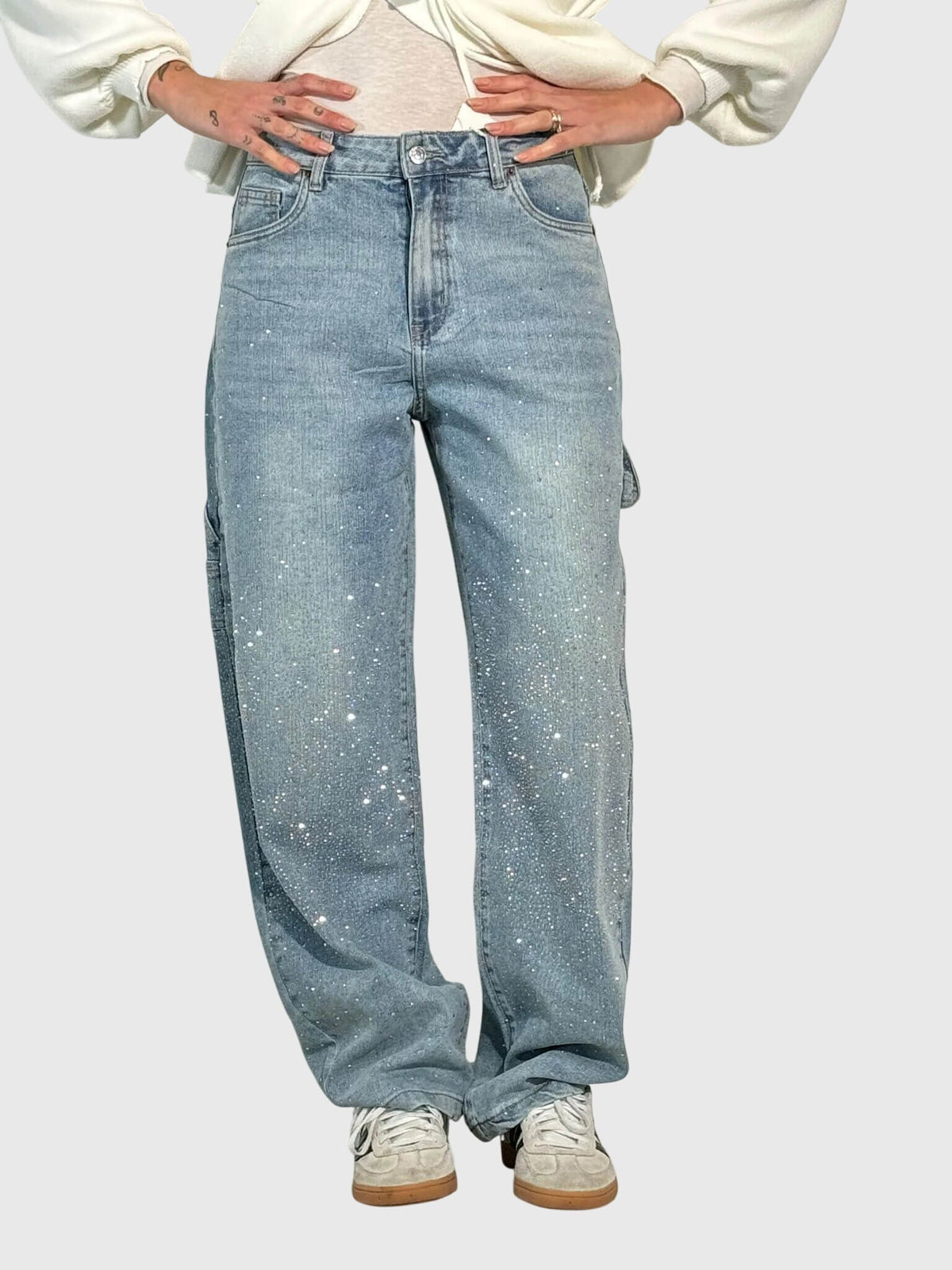 Women's Sparkle Diamond Denim Jeans