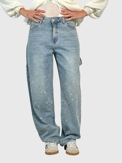 Women's Sparkle Diamond Denim Jeans