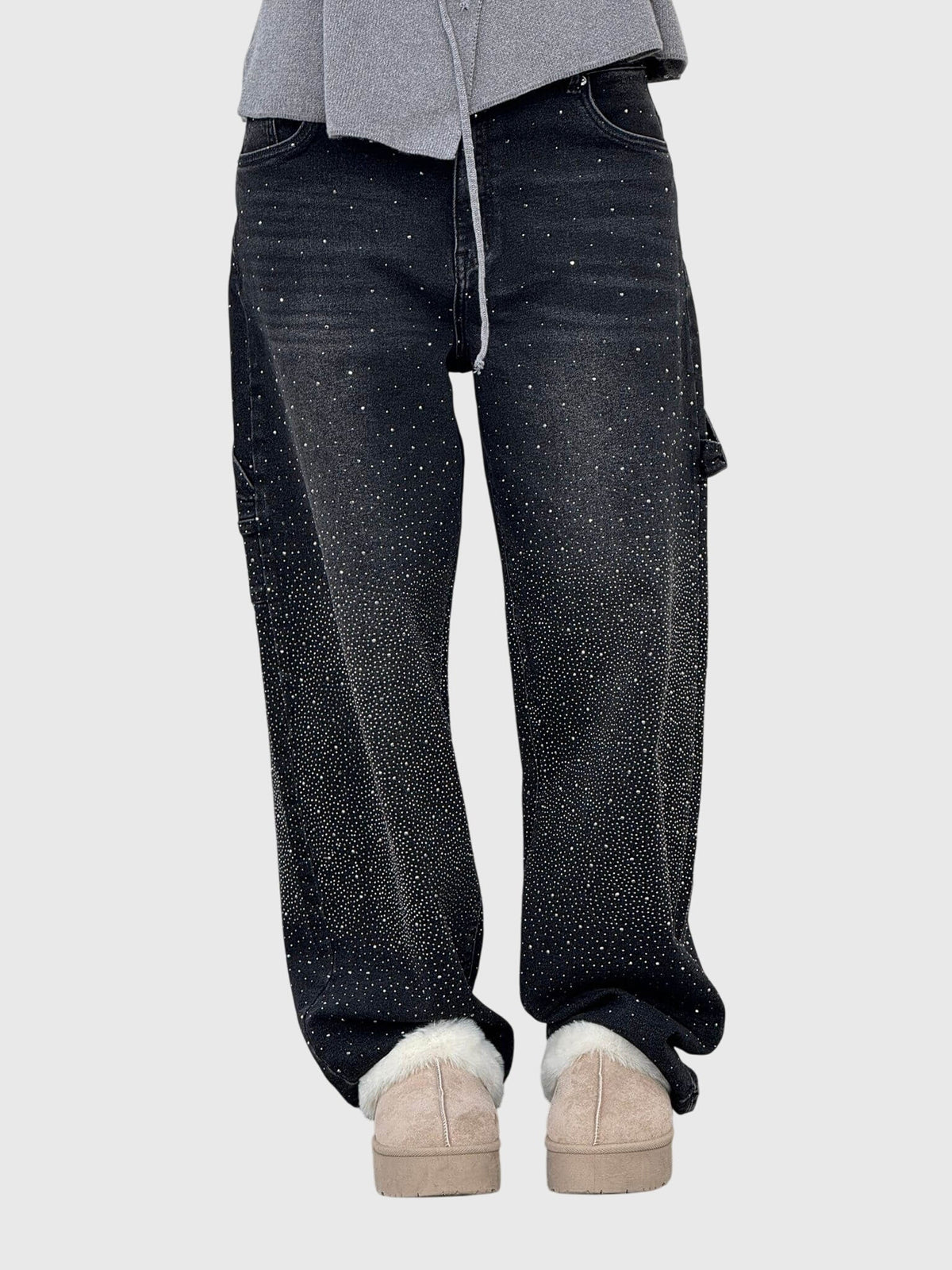 Women's Sparkle Diamond Denim Jeans