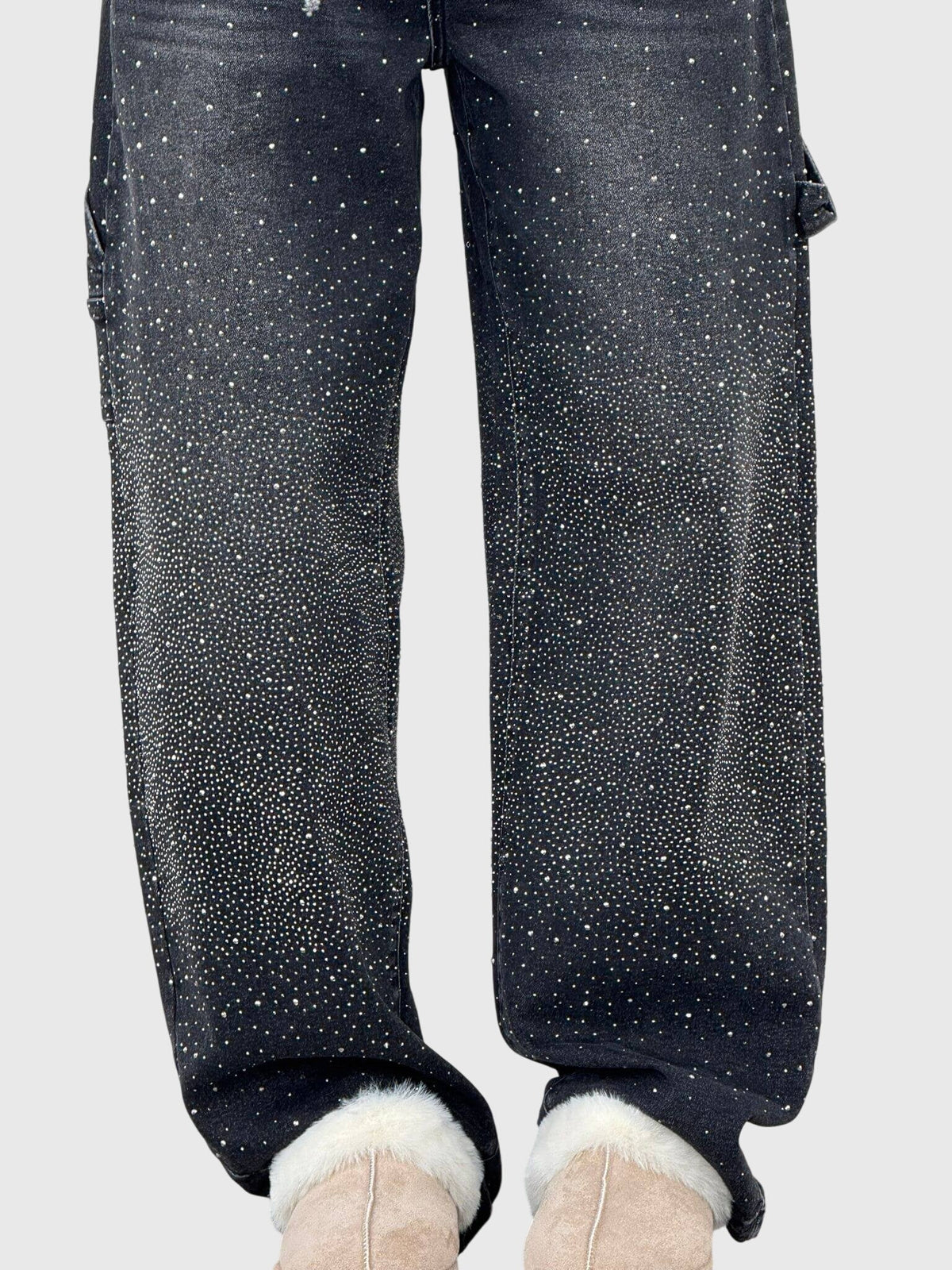 Women's Sparkle Diamond Denim Jeans