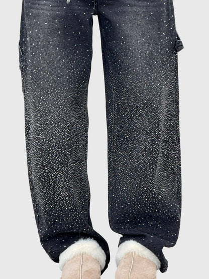 Women's Sparkle Diamond Denim Jeans