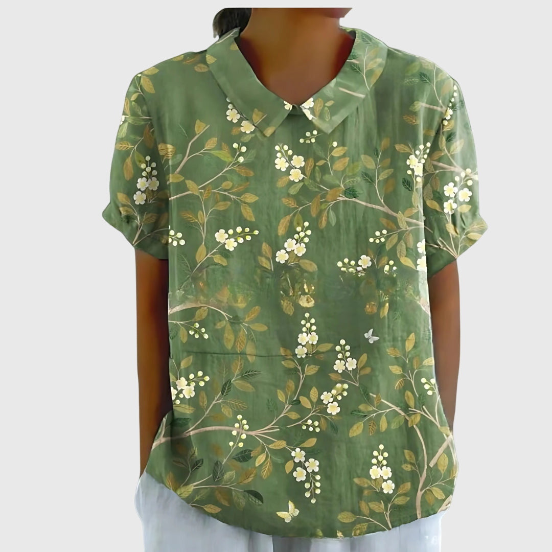 Women’s Floral Collar Blouse