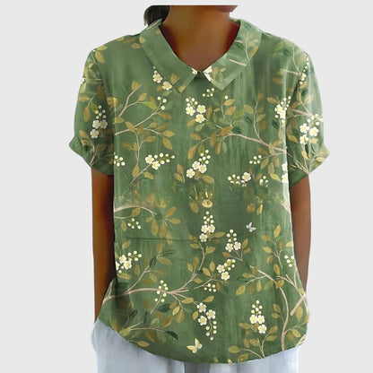 Women’s Floral Collar Blouse