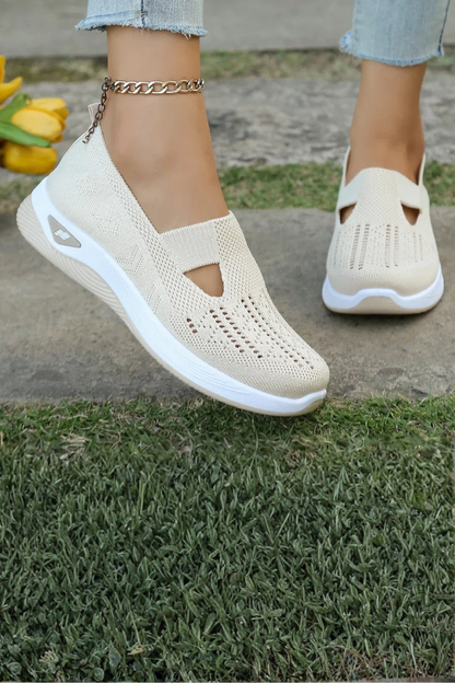 Women's Breathable Knit Slip-On Shoes