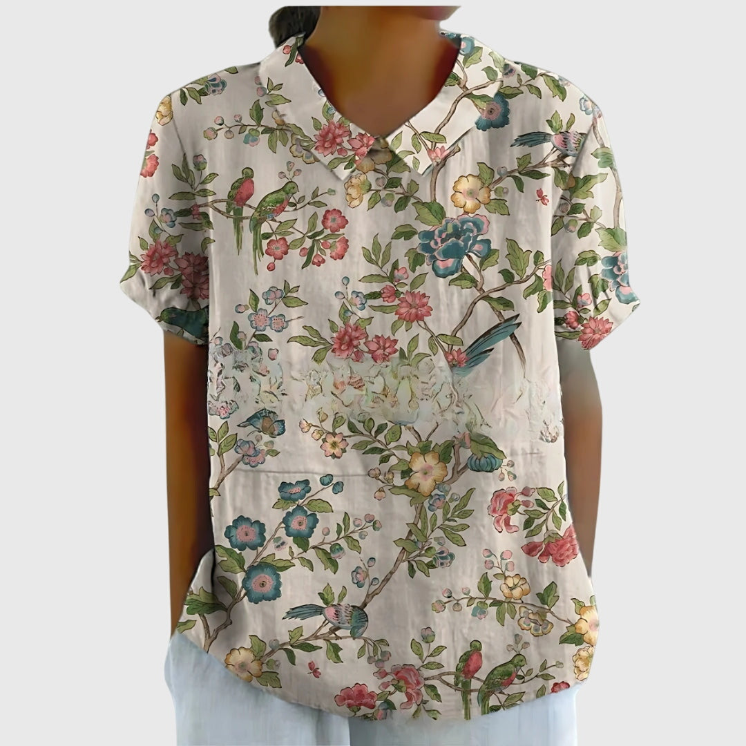 Women’s Floral Collar Blouse