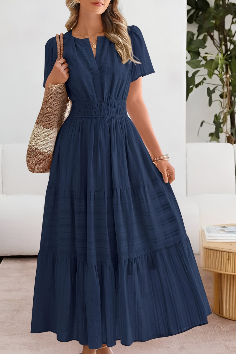 Women's Casual A-Line Midi Dress