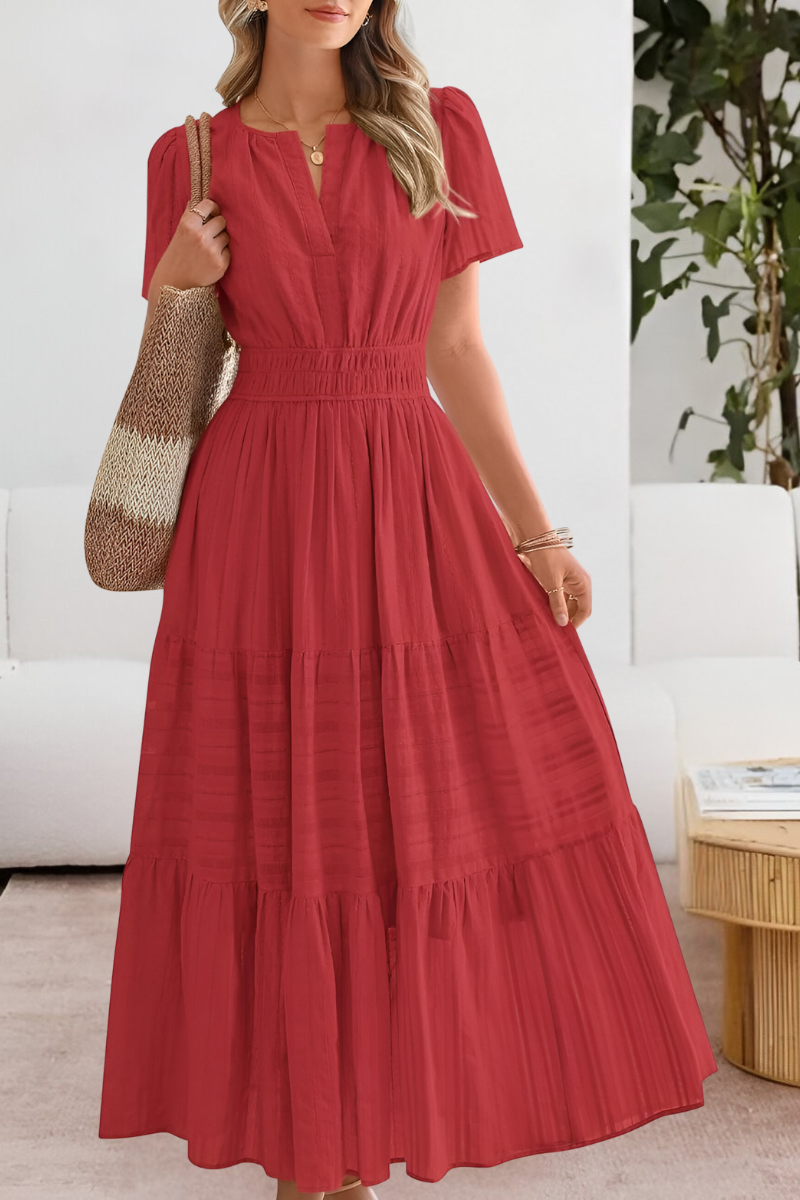 Women's Casual A-Line Midi Dress