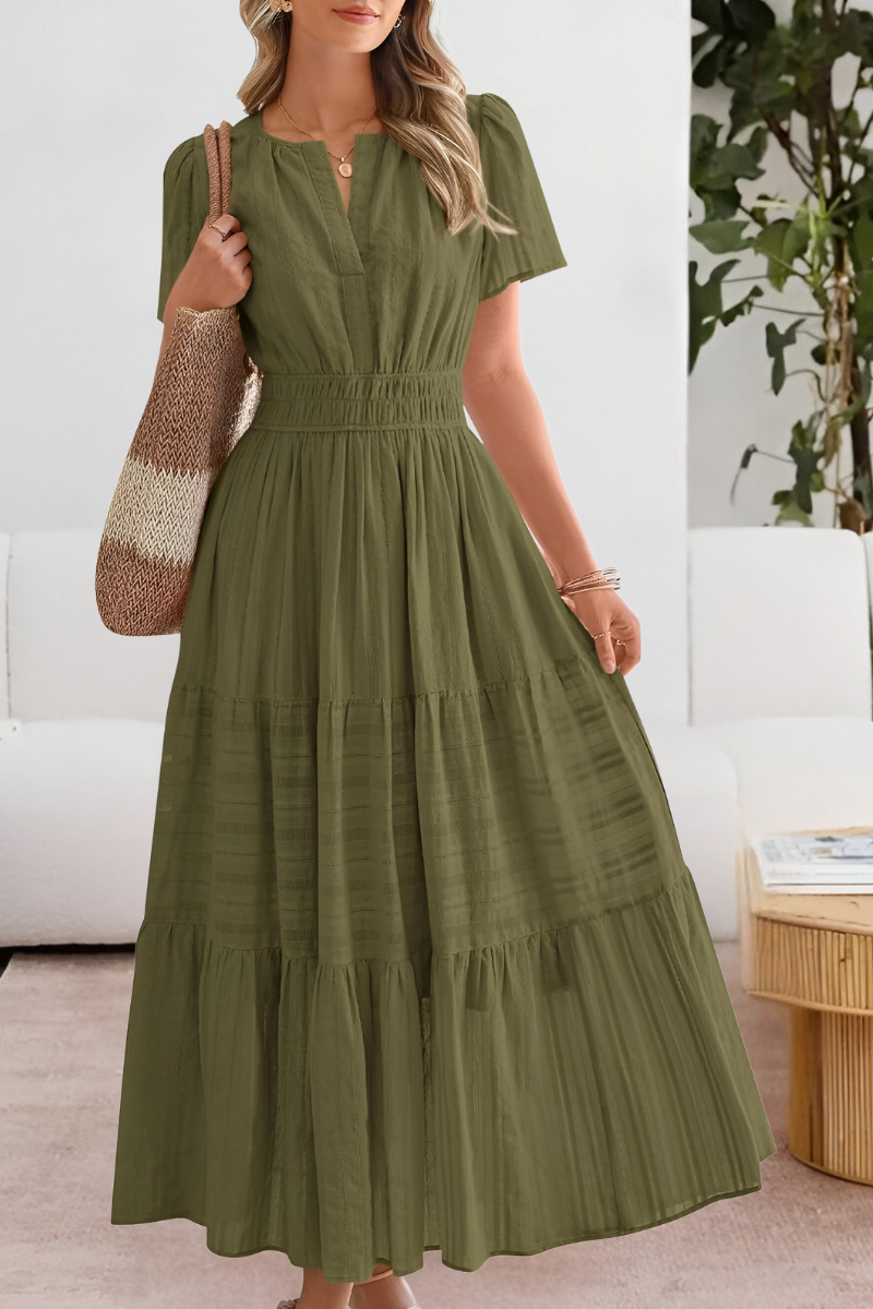 Women's Casual A-Line Midi Dress