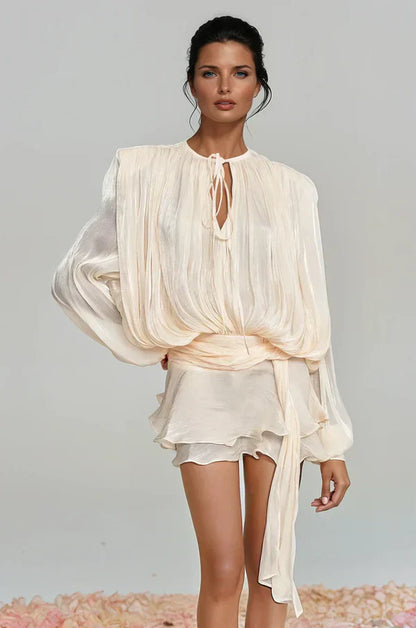 Women's Balloon Sleeve Mini Dress
