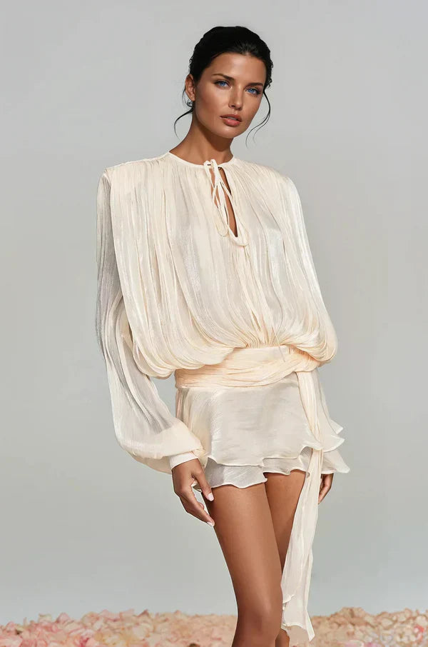 Women's Balloon Sleeve Mini Dress
