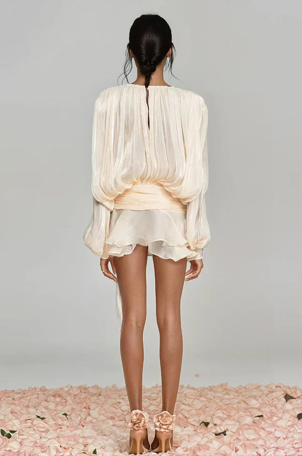 Women's Balloon Sleeve Mini Dress