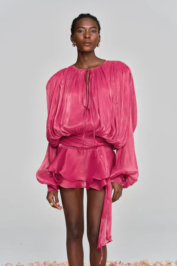 Women's Balloon Sleeve Mini Dress