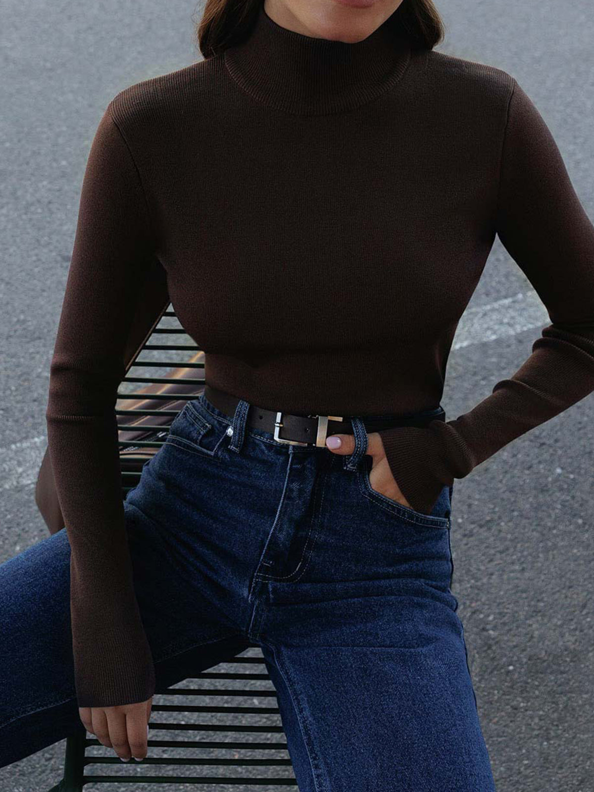 Women’s Spring Mock Neck Top