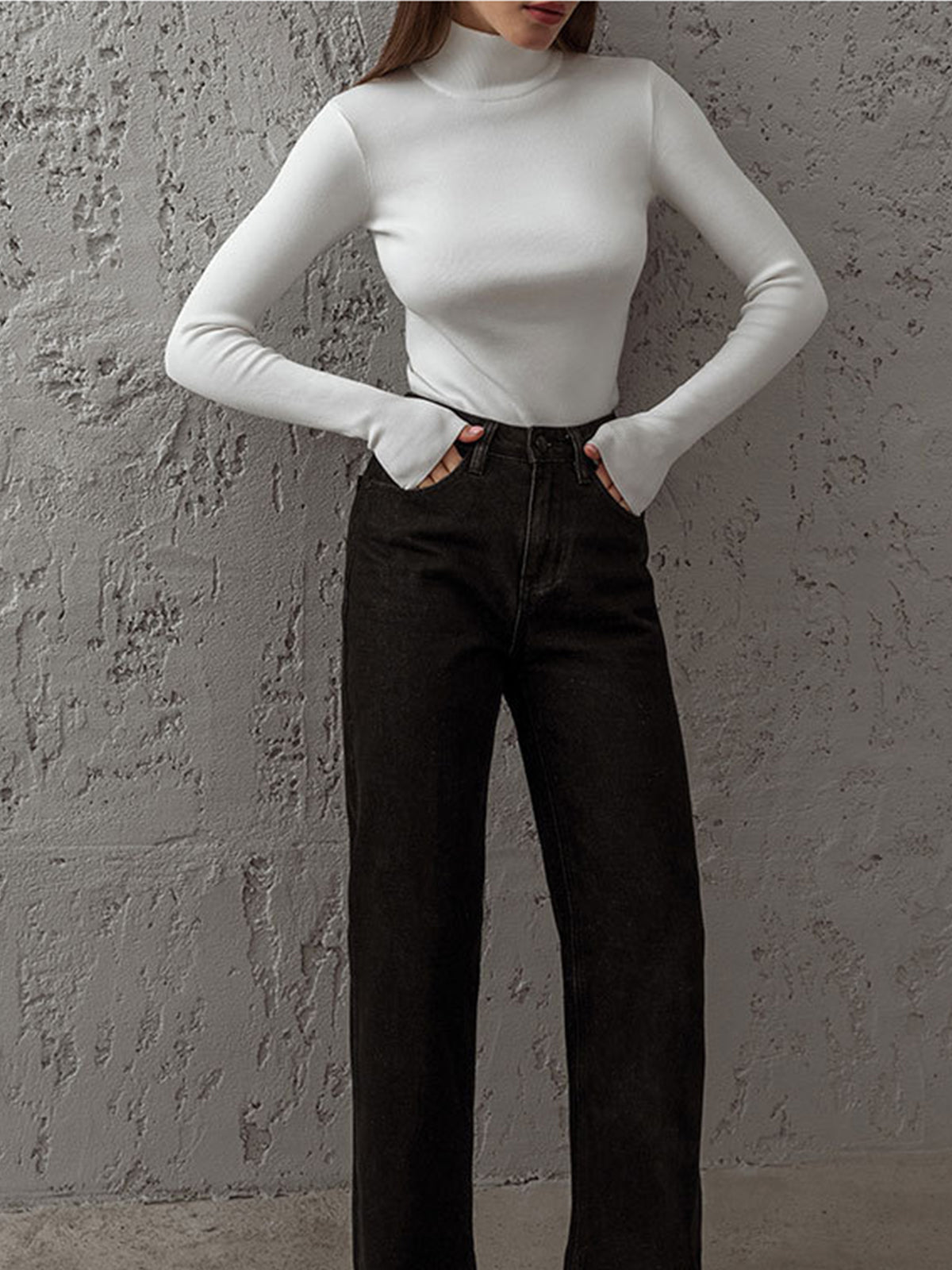 Women’s Spring Mock Neck Top