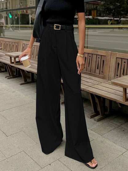 Women's Wide Leg Relaxed Trousers