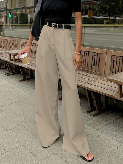 Women's Wide Leg Relaxed Trousers