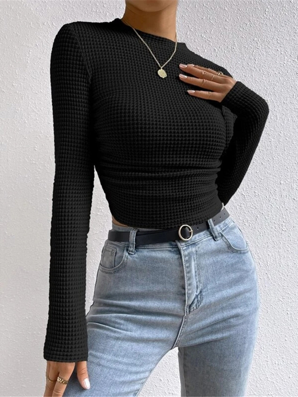 Women’s Long Sleeve Crop Top