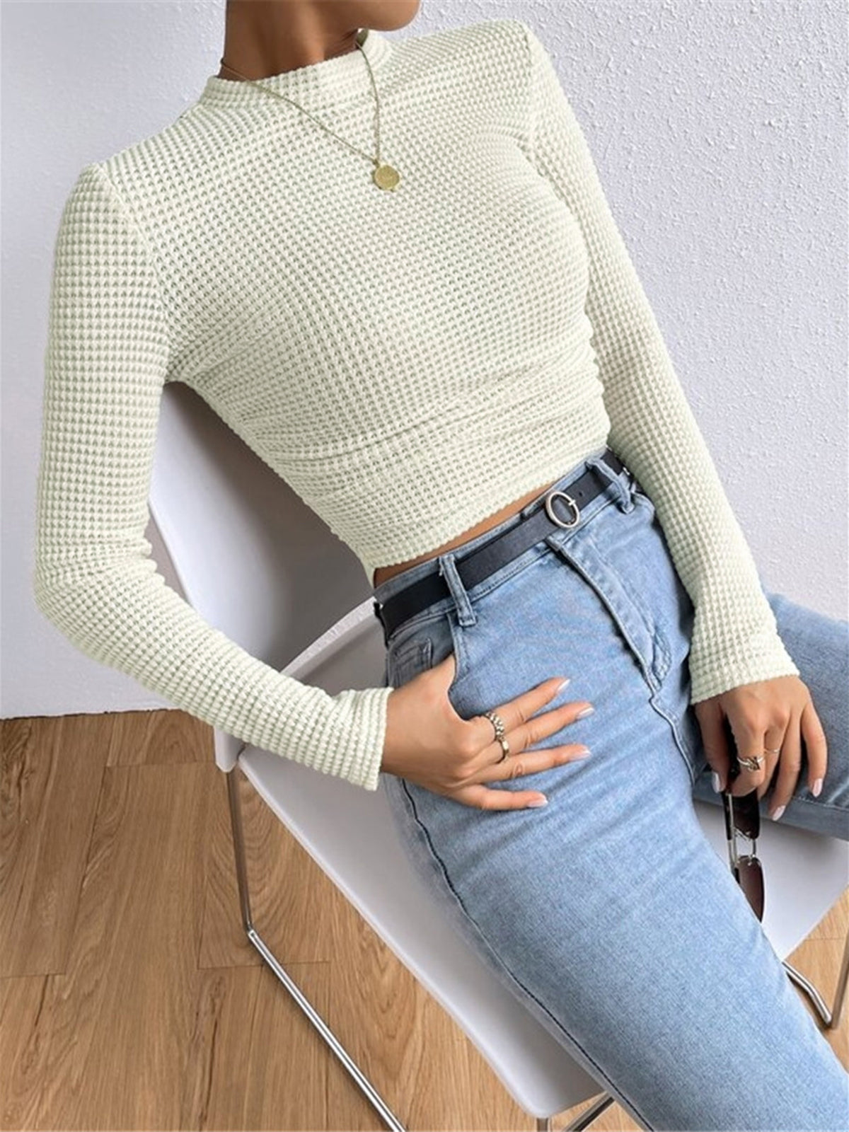 Women’s Long Sleeve Crop Top