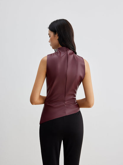 Women’s Sleeveless High Neck Top