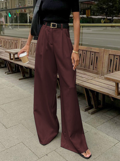 Women's Wide Leg Relaxed Trousers