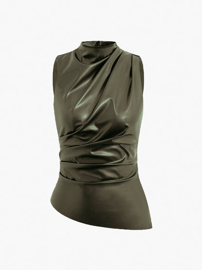Women’s Sleeveless High Neck Top