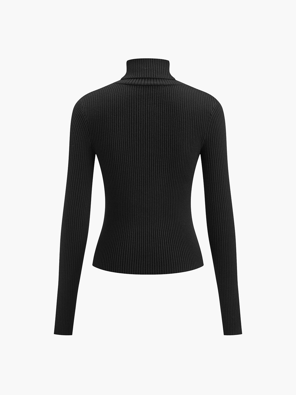 Women’s Minimalist Slim Turtleneck Top