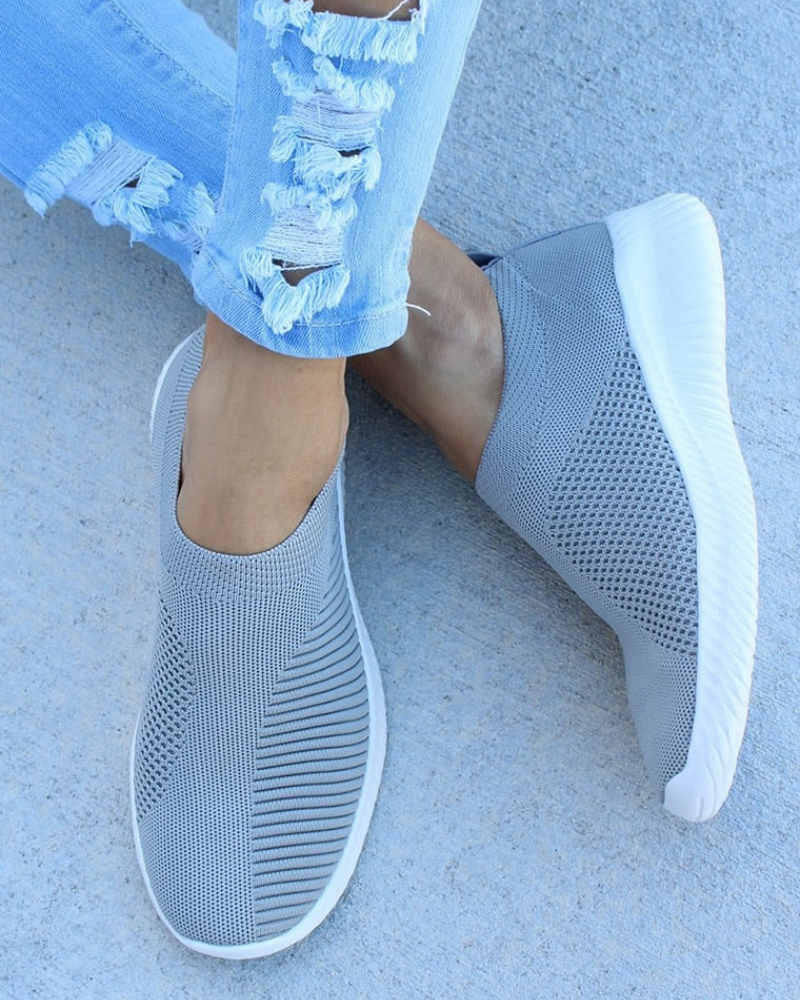 Women's Knit Slip-On Running Sneakers