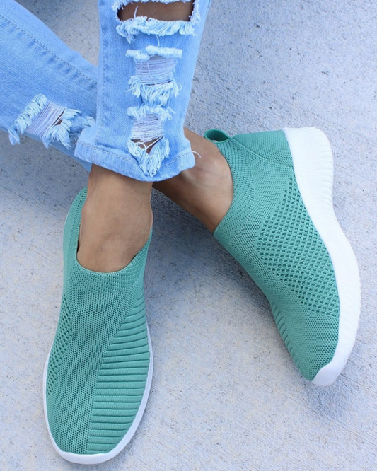 Women's Knit Slip-On Running Sneakers