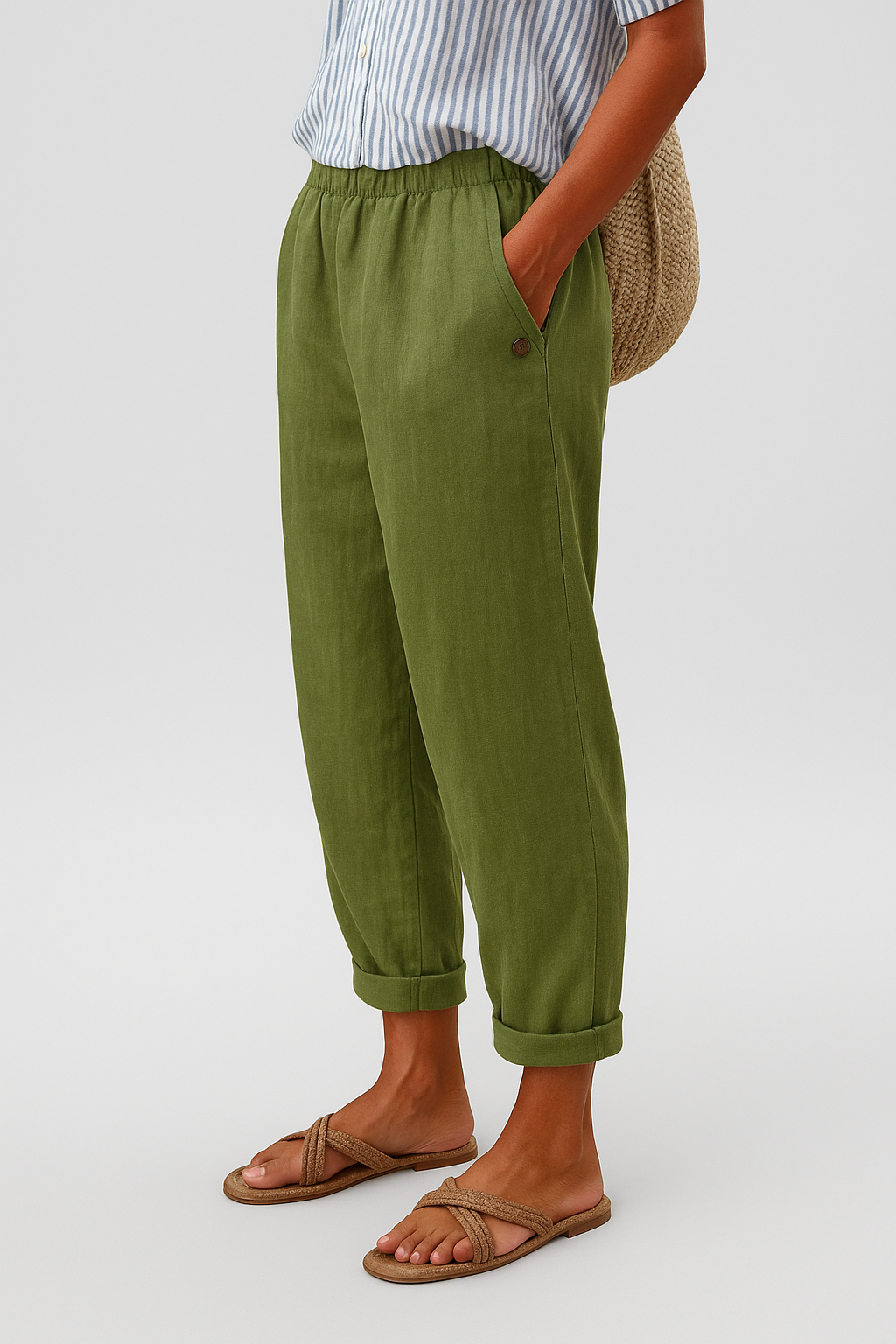 Women’s Relaxed Cuffed Casual Pants