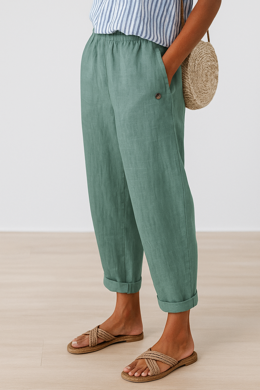 Women’s Relaxed Cuffed Casual Pants