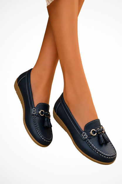 Women's Tassel Leather Orthopedic Loafers