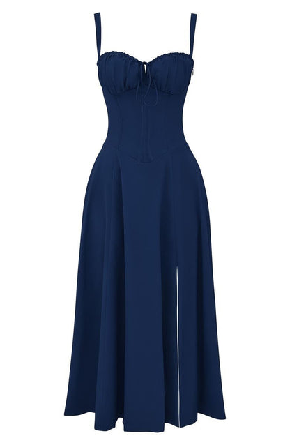 Women's Corset Bodice Midi Dress