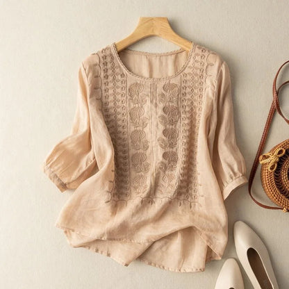 Women’s Minimal Long Sleeve Blouse