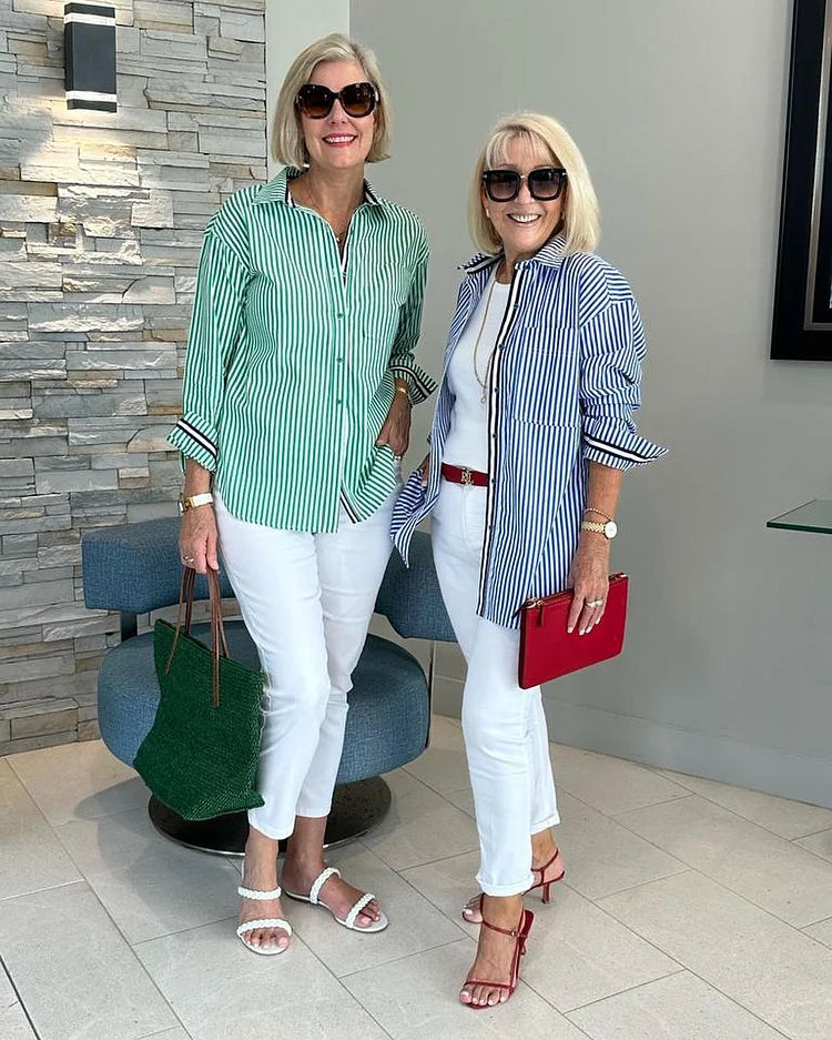 Women’s Striped Relaxed Blouse