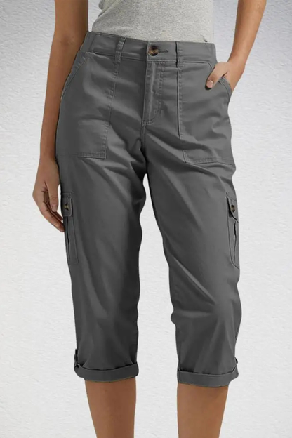 Women's Cargo Roll-Up Hem Trousers