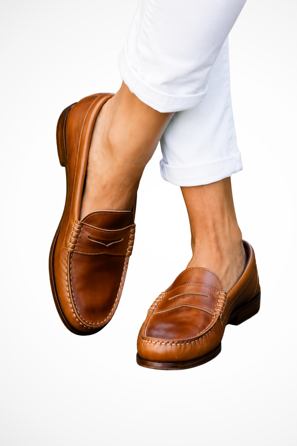Women's Slip On Leather Loafers
