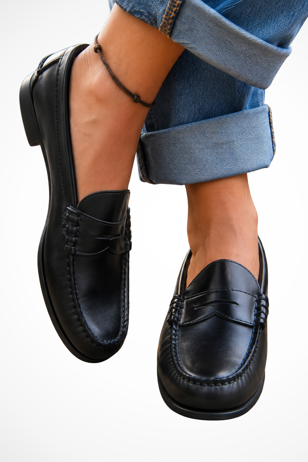 Women's Slip On Leather Loafers
