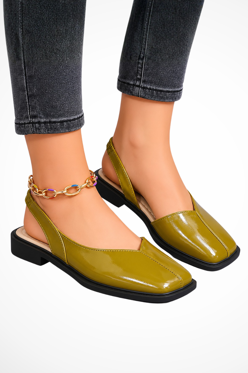 Women's Square Toe Flat Shoes
