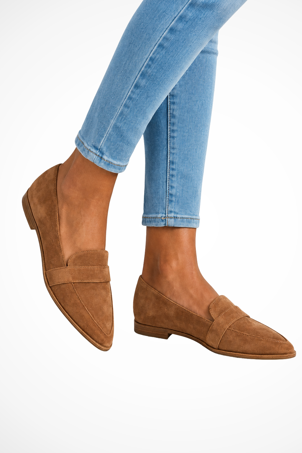 Women's Pointed Toe Suede Loafers