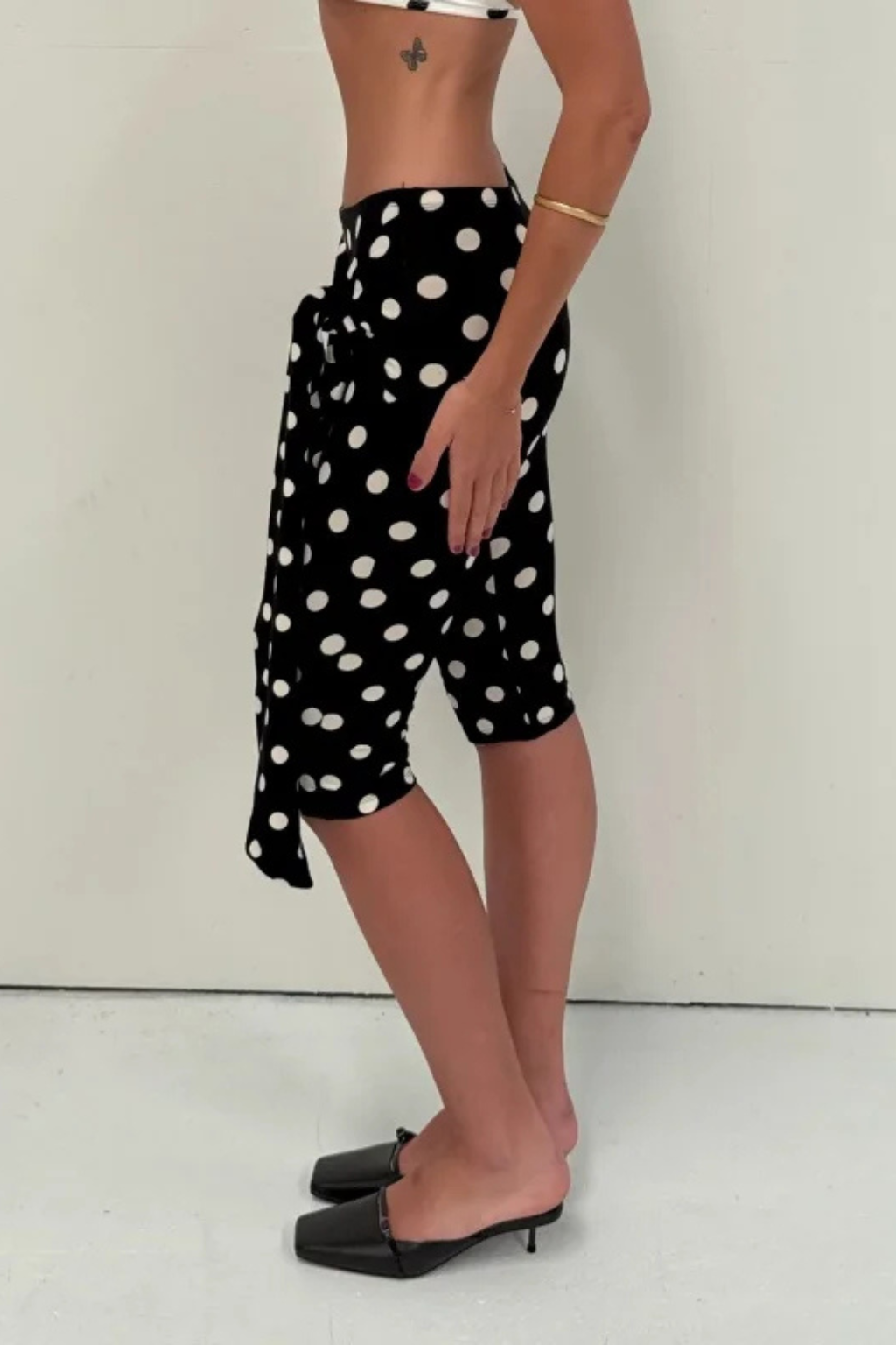 Women's Polka Dot Cropped Trousers