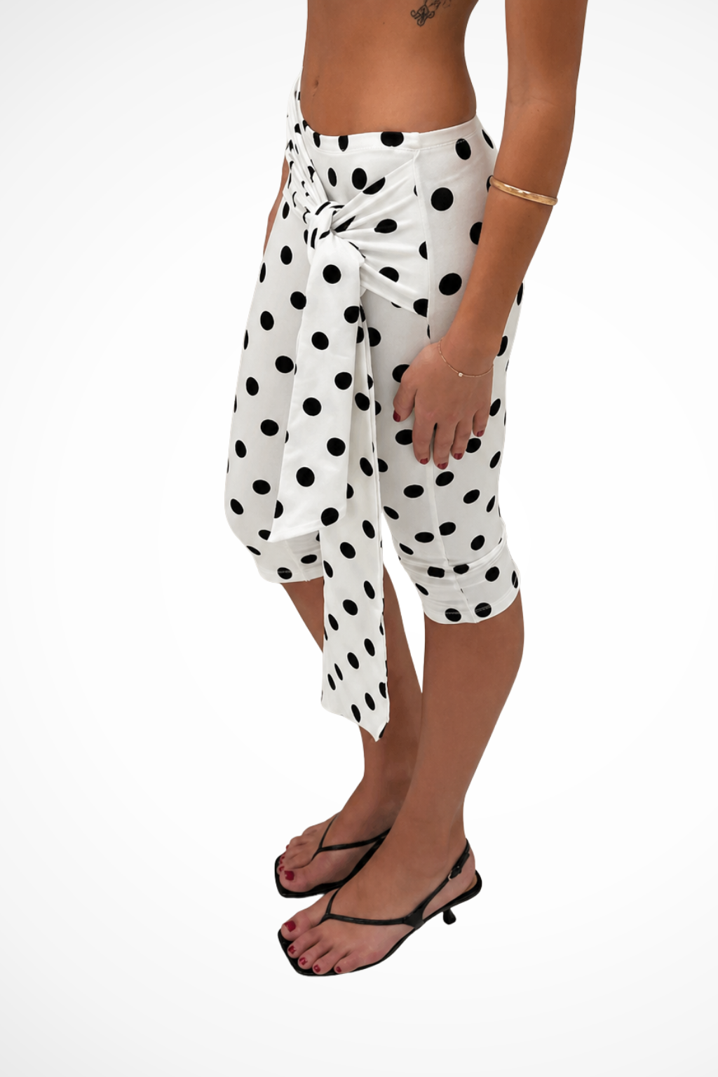 Women's Polka Dot Cropped Trousers