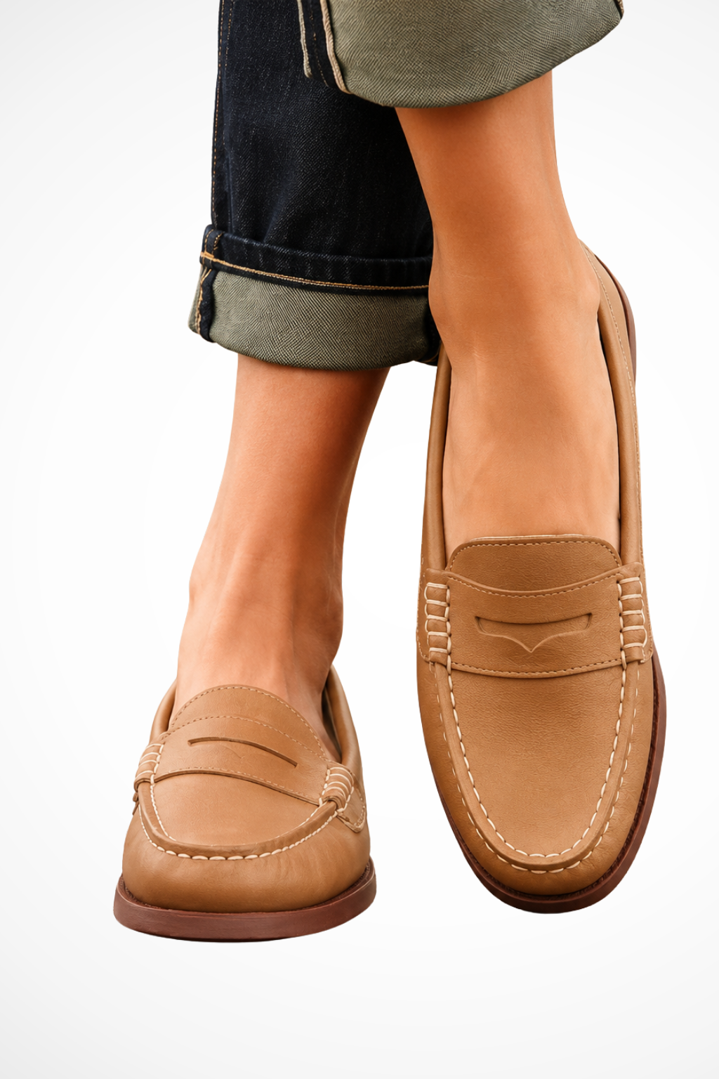 Women's Slip On Leather Loafers