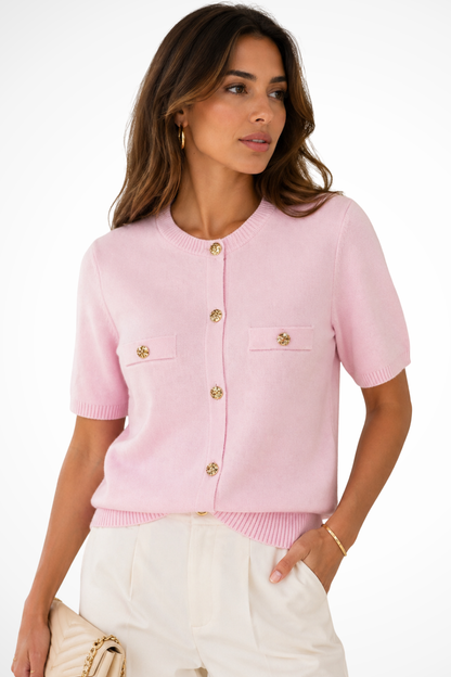 Women's Chic Knit Summer Blouse