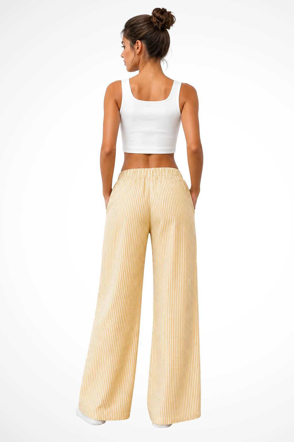Women's Striped Drawstring Trousers