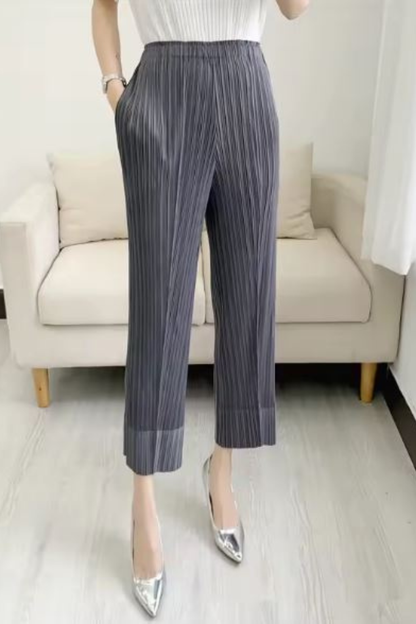 Women's Pleated Elasticated Waist Trousers
